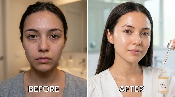 So Glow Radiance Serum: Multan Ki Dull Skin Ke Liye Ek Roshan Solution